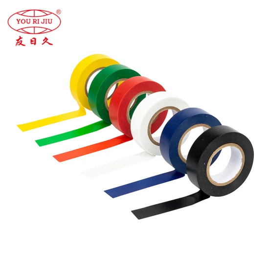 Yourijiu Colorful Roll Insulation Nfr Scrap of PVC Electrical High Temp Weatherproof Bulk Vinyl Heavy Duty Electric Tape for Indoor Outdoor Wind Wrapping Wire