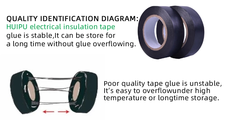 Insulating RoHS Electric Adhesive PVC Electrical Rubber Plastic Insulation Tape