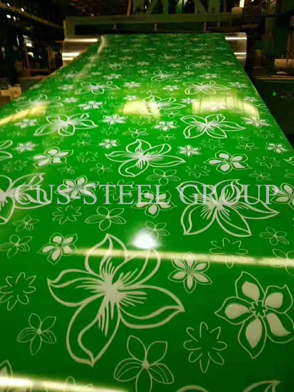 Top Rated Flower Prepainted Galvanized Steel Coil as Decorative Material