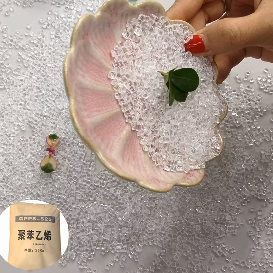 GPPS Plastic Granules Injection Molded Transparent Grade Lighting Lamp Shade Food Container Polystyrene Raw Material